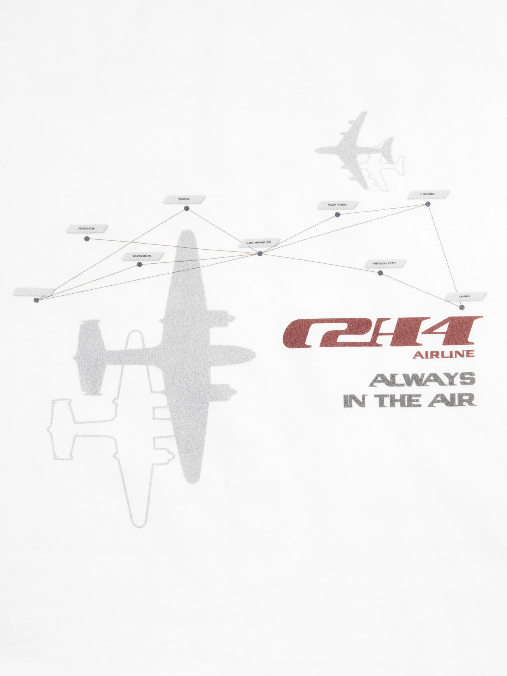 Pan Am® × C2H4® Air Route T-shirt - Image 7