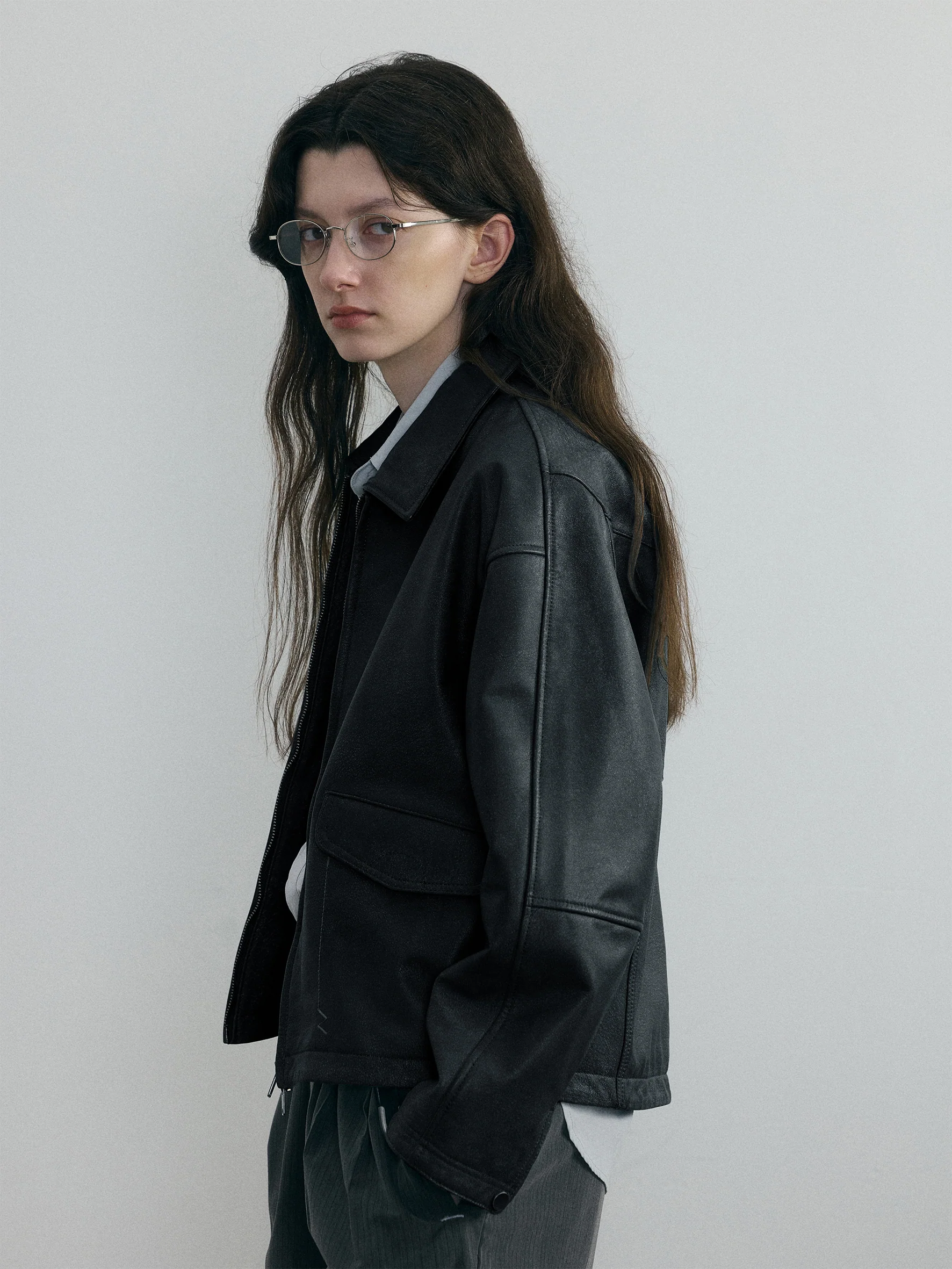 011 - Berghain Profile Leather Jacket - Image 2
