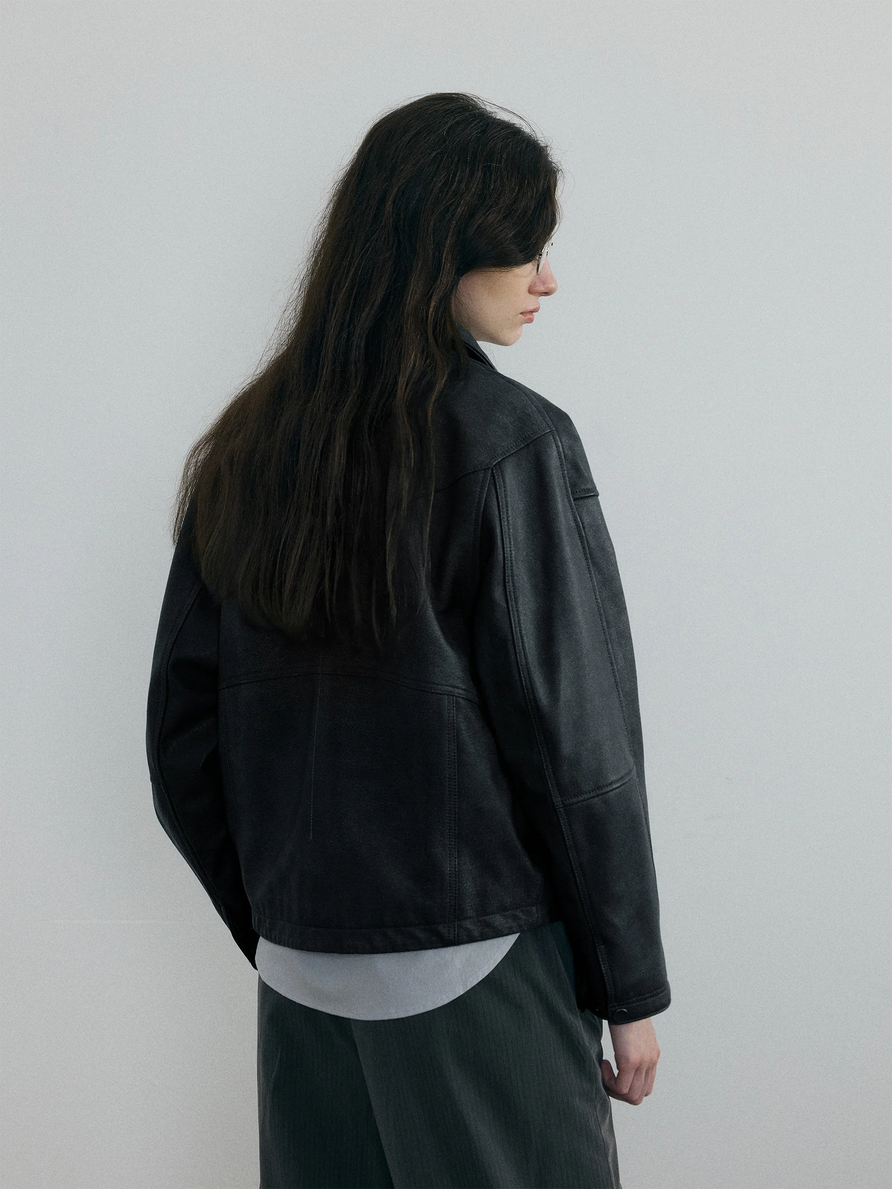 011 - Berghain Profile Leather Jacket - Image 3