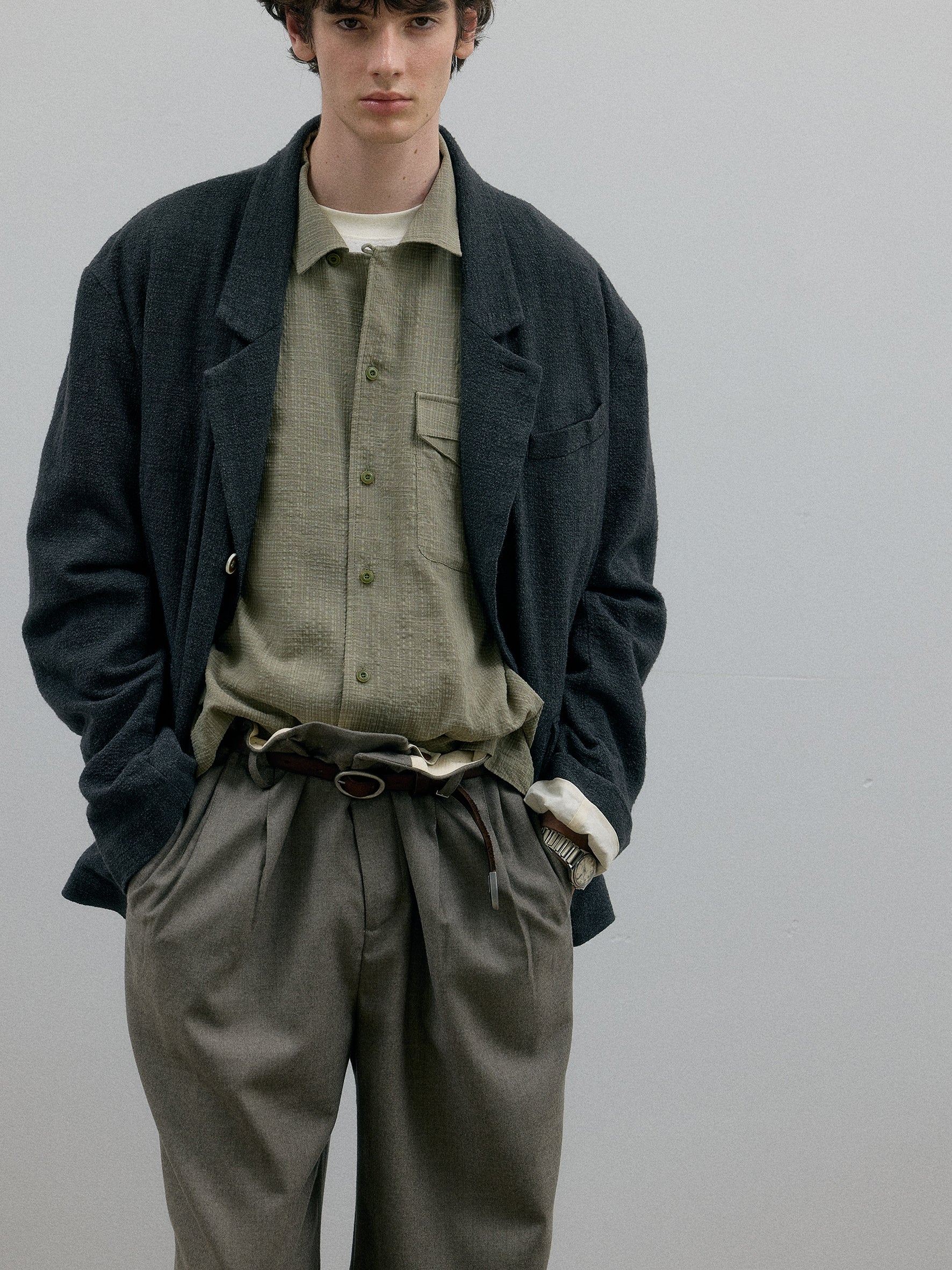 011 - Marylebone Washed Wool Blazer - Image 6