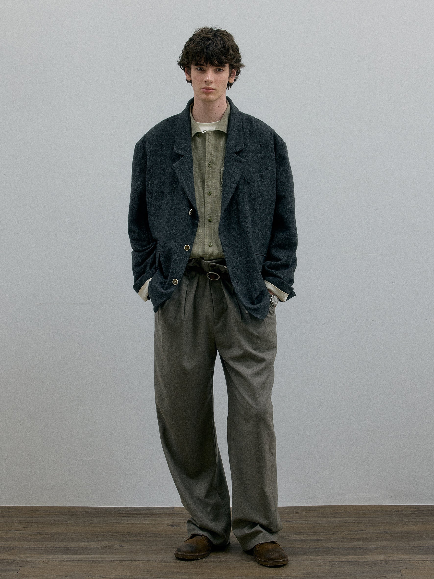 011 - Marylebone Washed Wool Blazer - Image 7