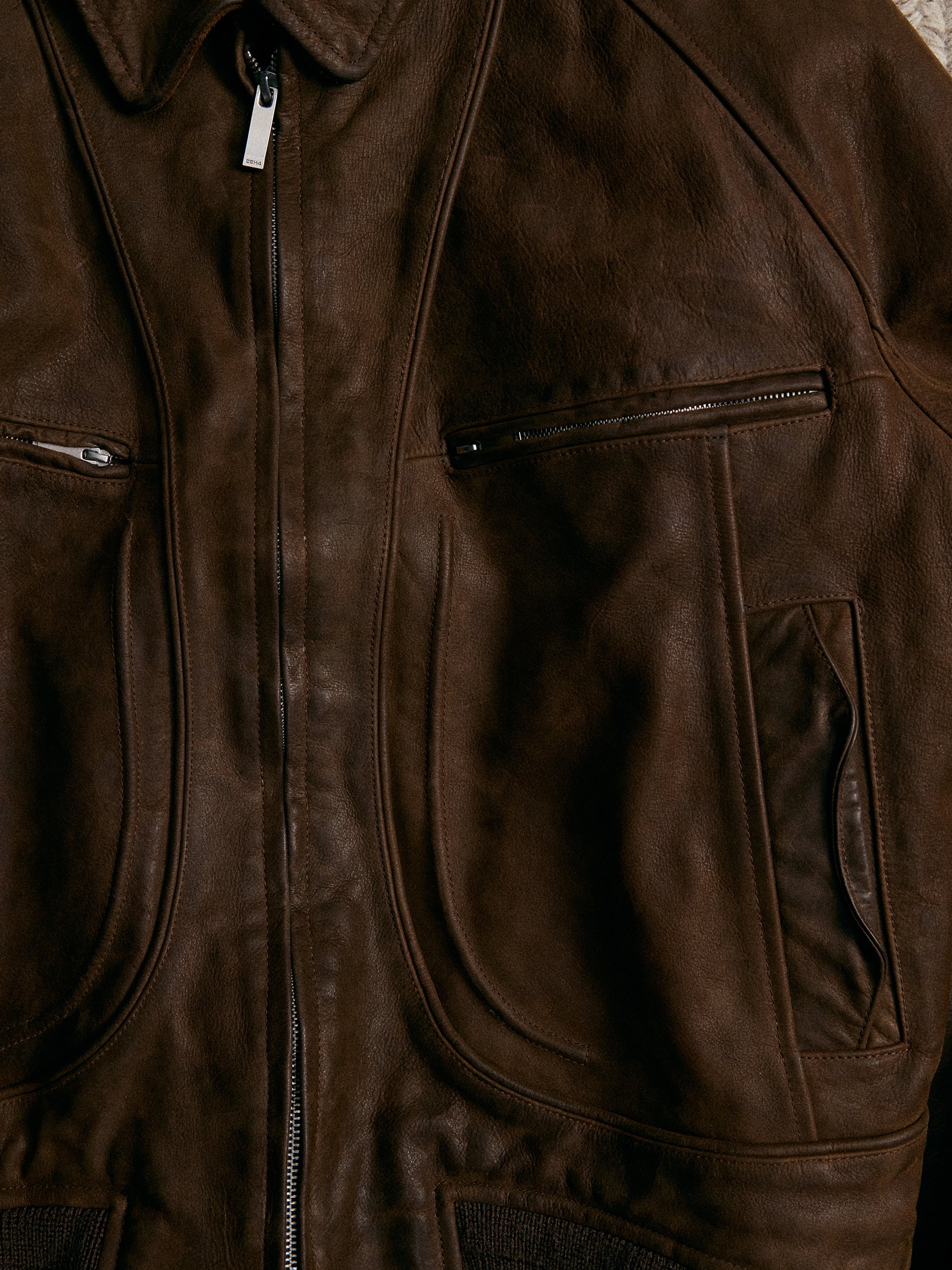 011 - Moccasin Memory Faded A-2 Leather Jacket - Image 28