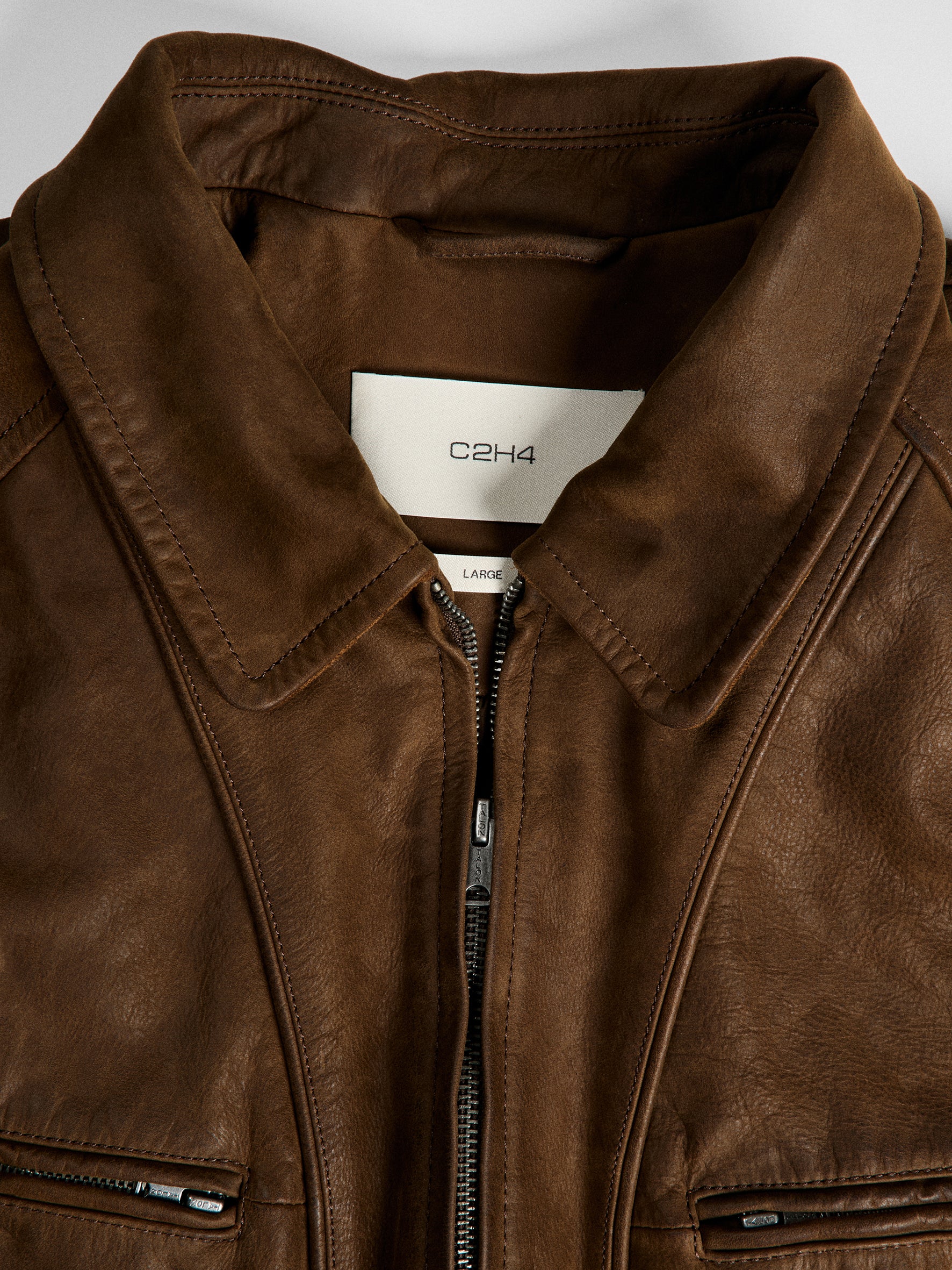 011 - Moccasin Memory Faded A-2 Leather Jacket - Image 31