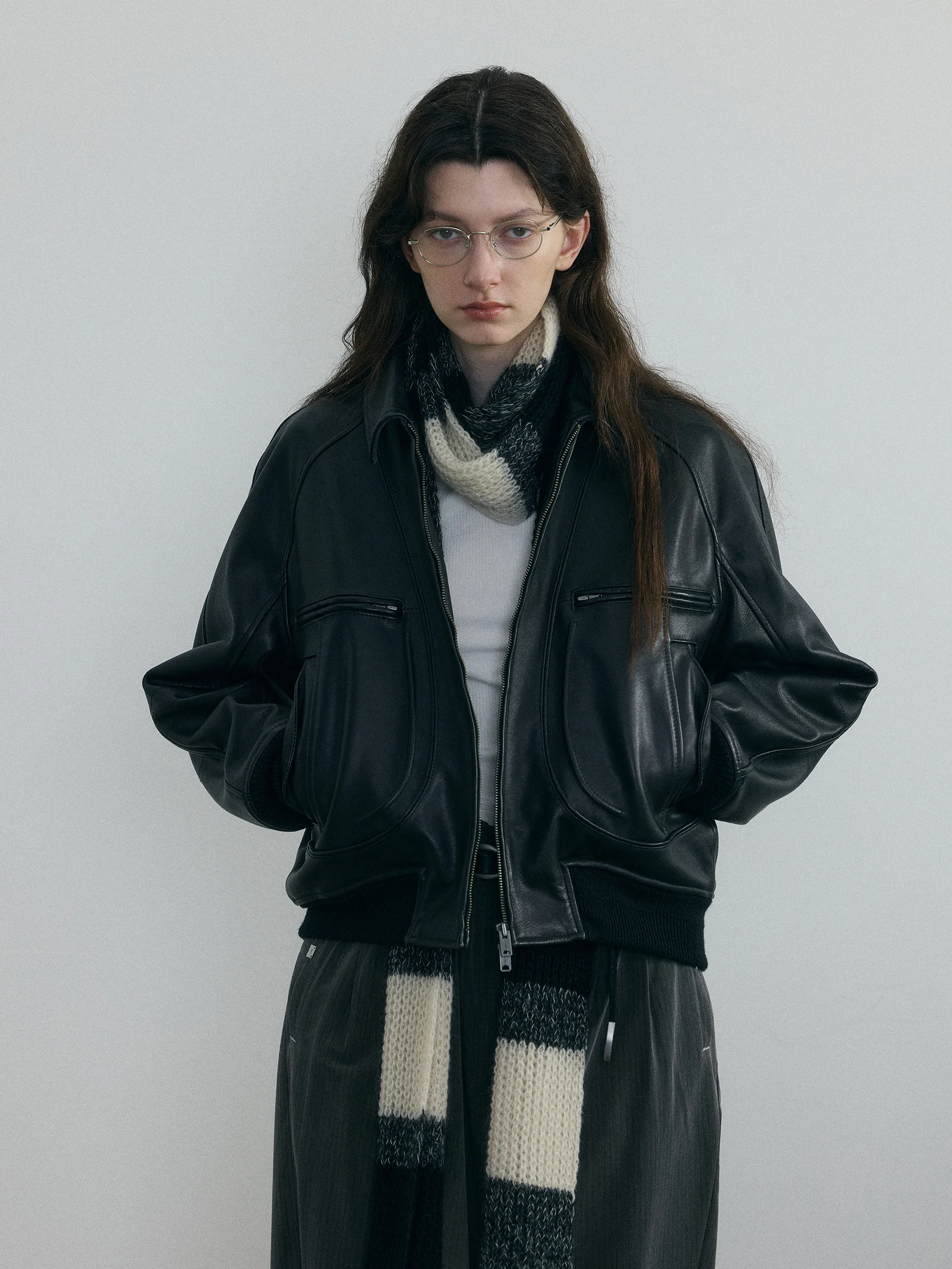 011 - Moccasin Memory Faded A-2 Leather Jacket - Image 5