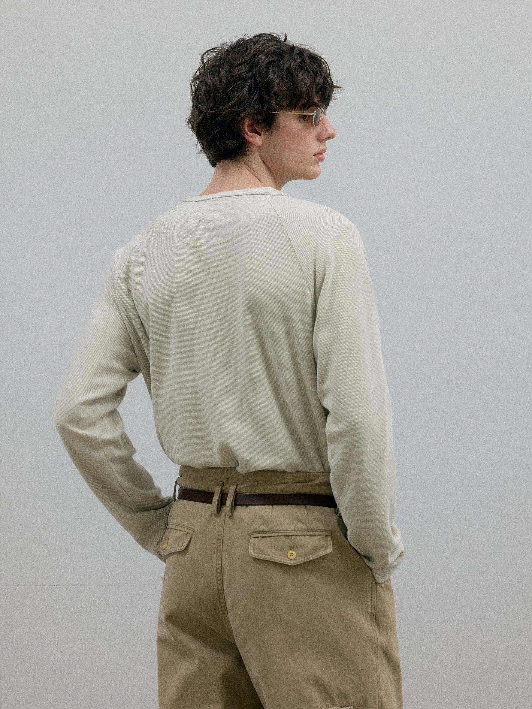 011 - Moccasin Memory Textured Henley - Image 10