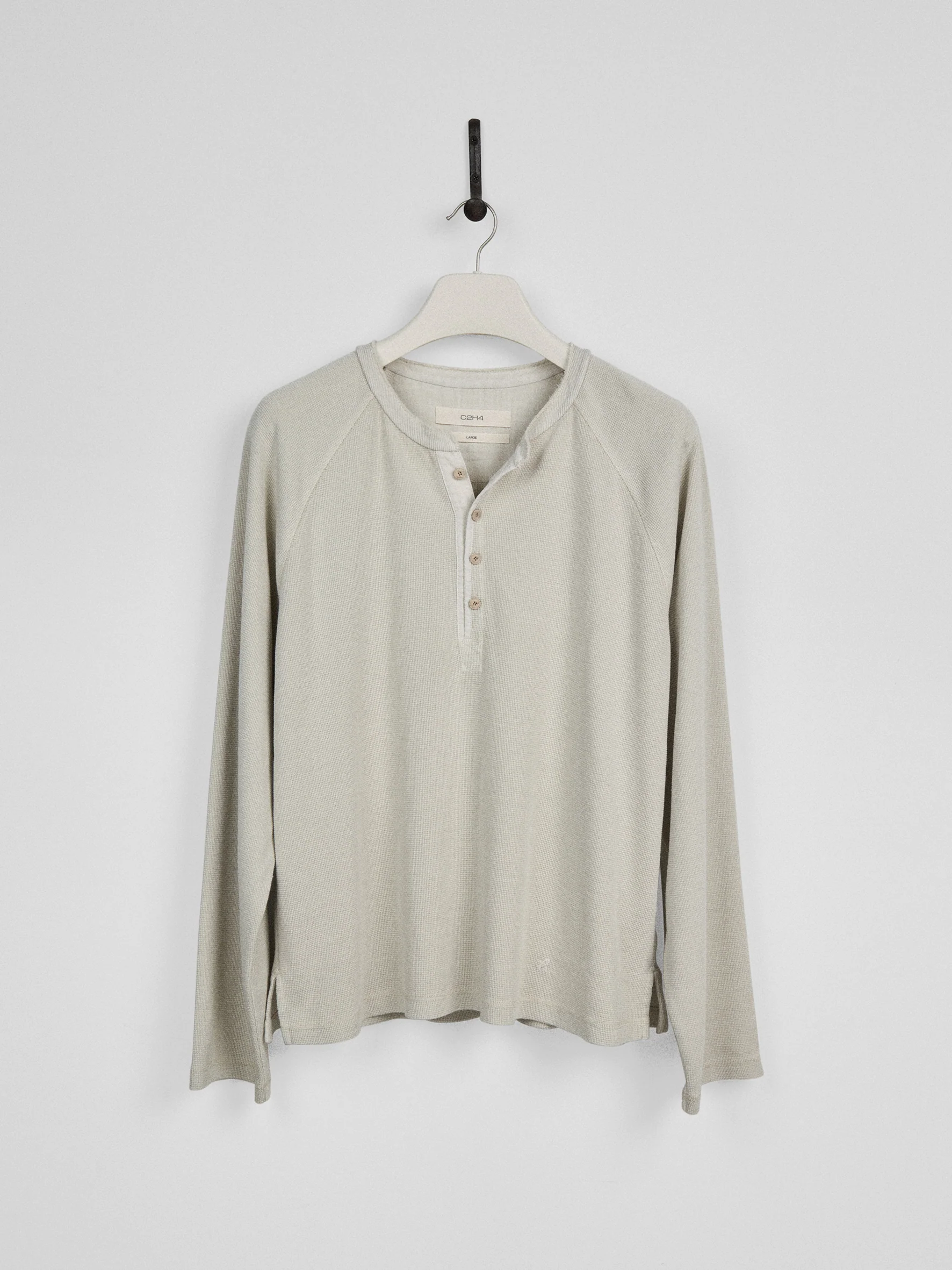 011 - Moccasin Memory Textured Henley - Image 13