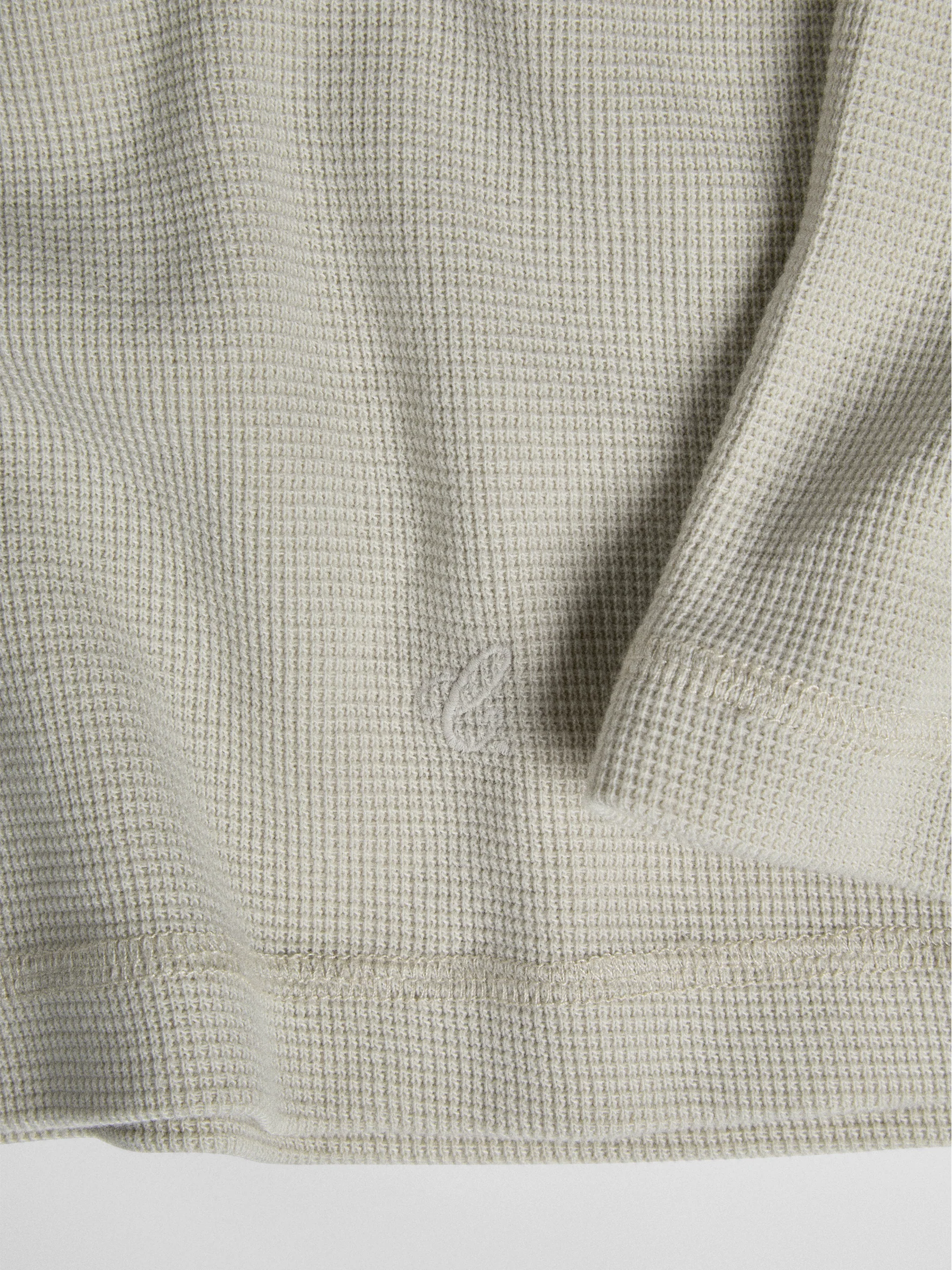 011 - Moccasin Memory Textured Henley - Image 16