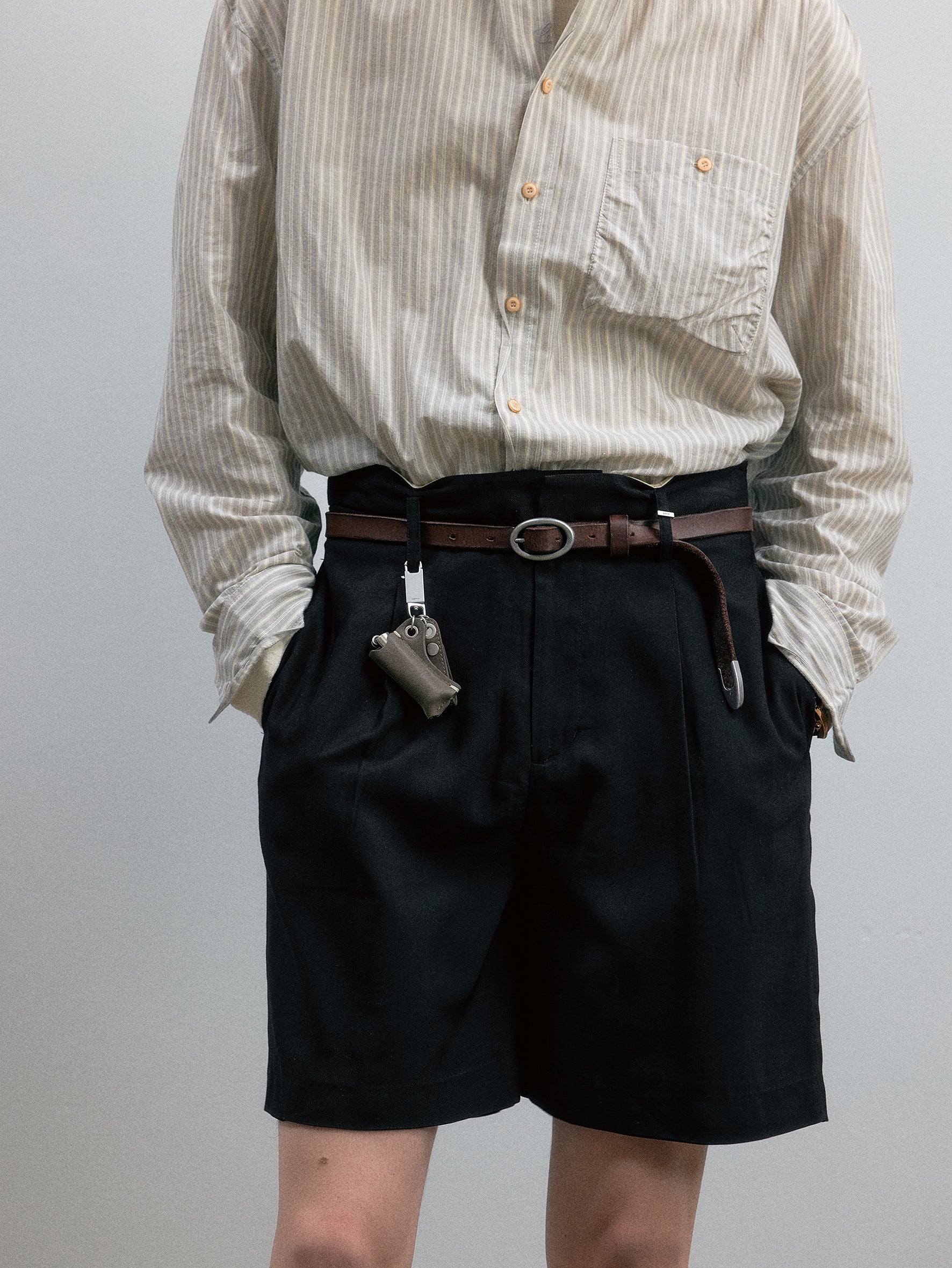 011 - Vrille Fold-over Tailored Shorts - Image 11