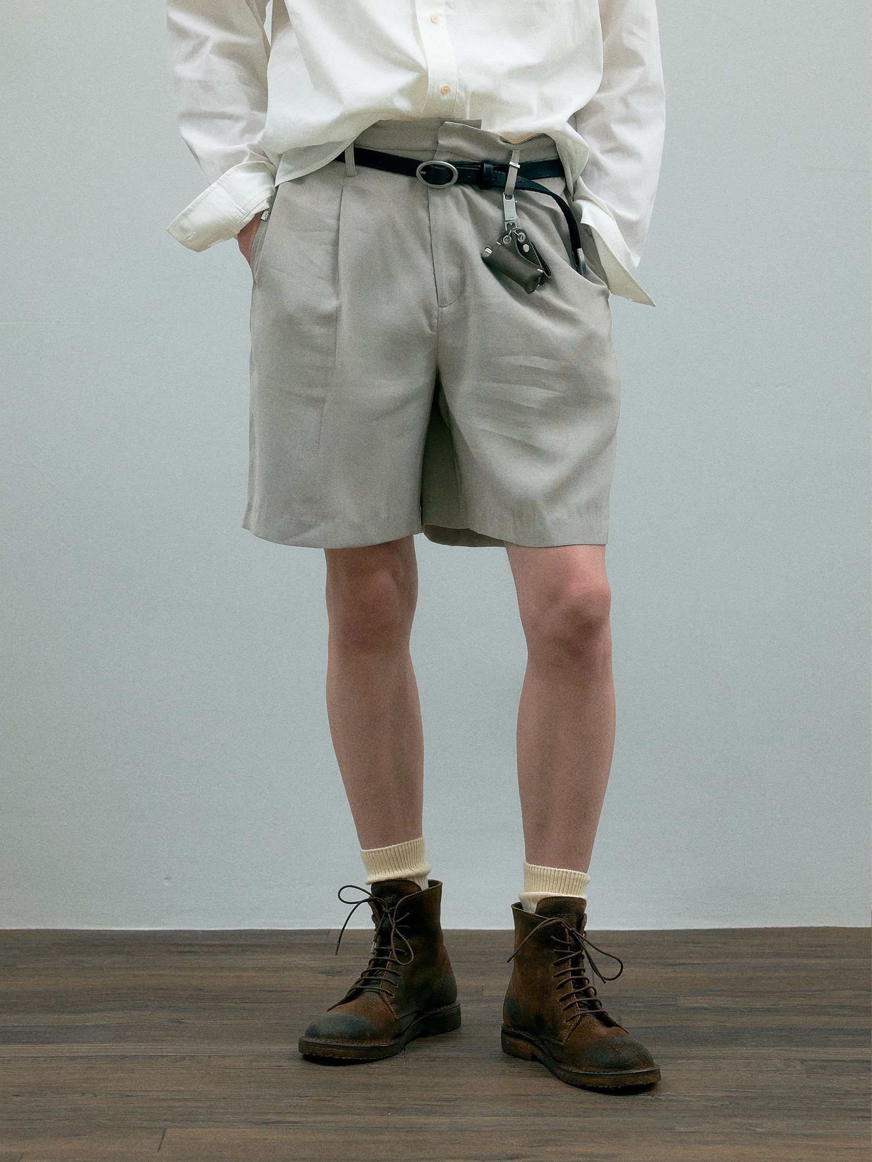 011 - Vrille Fold-over Tailored Shorts - Image 4