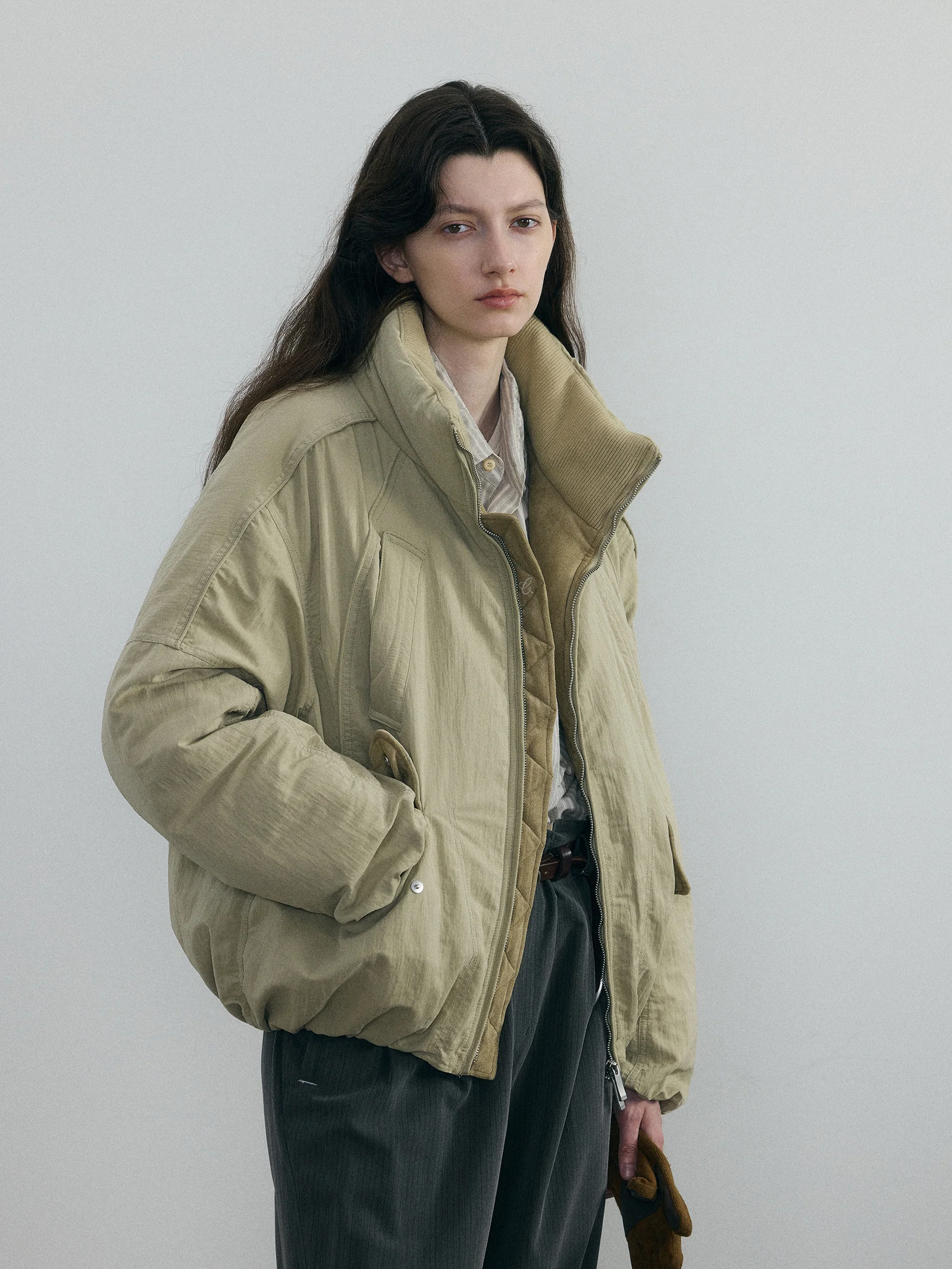 011 - Wrinkled Oversize Puffer Jacket - Image 2