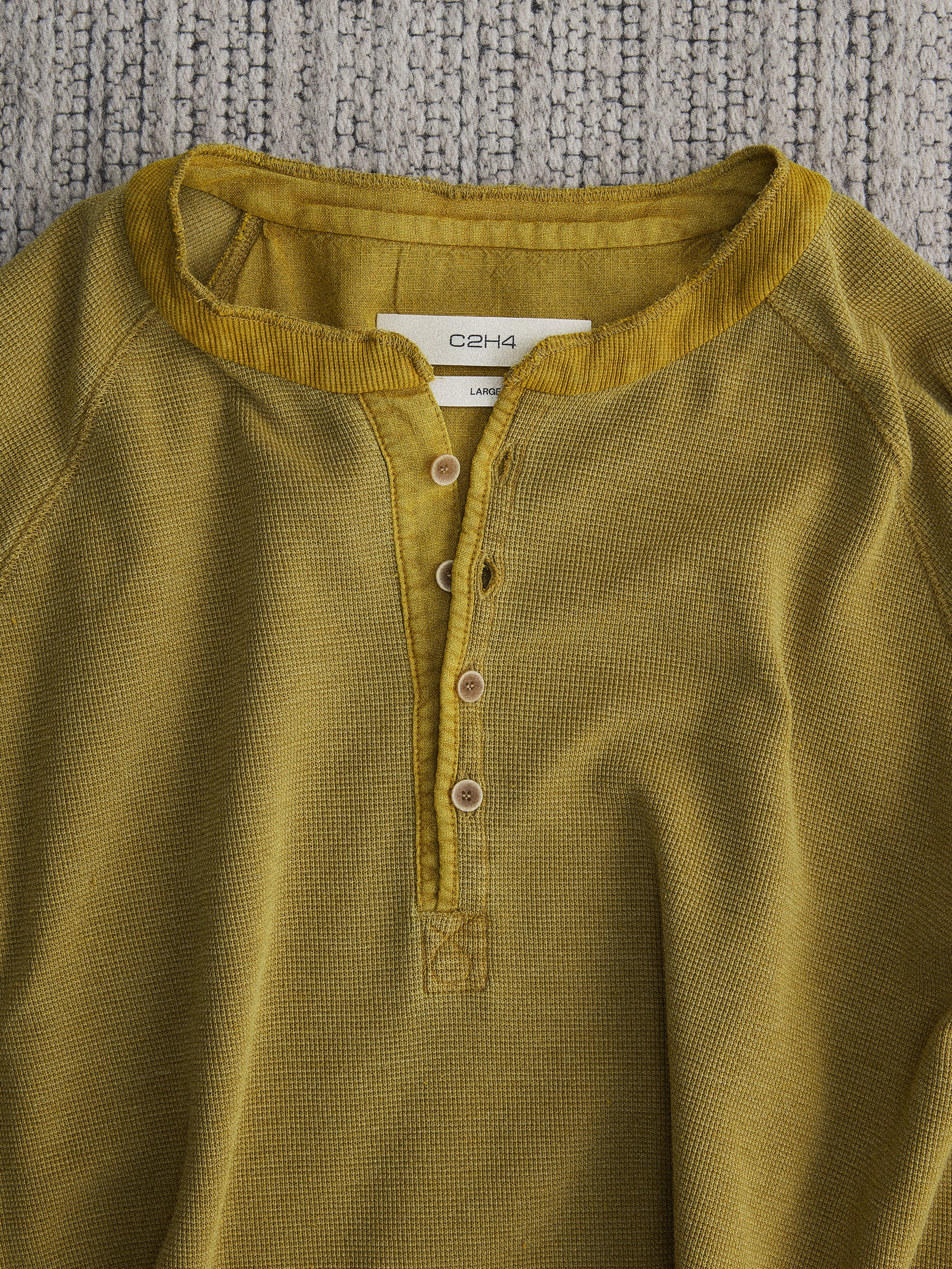 012 - Moccasin Memory Textured Henley - Image 4