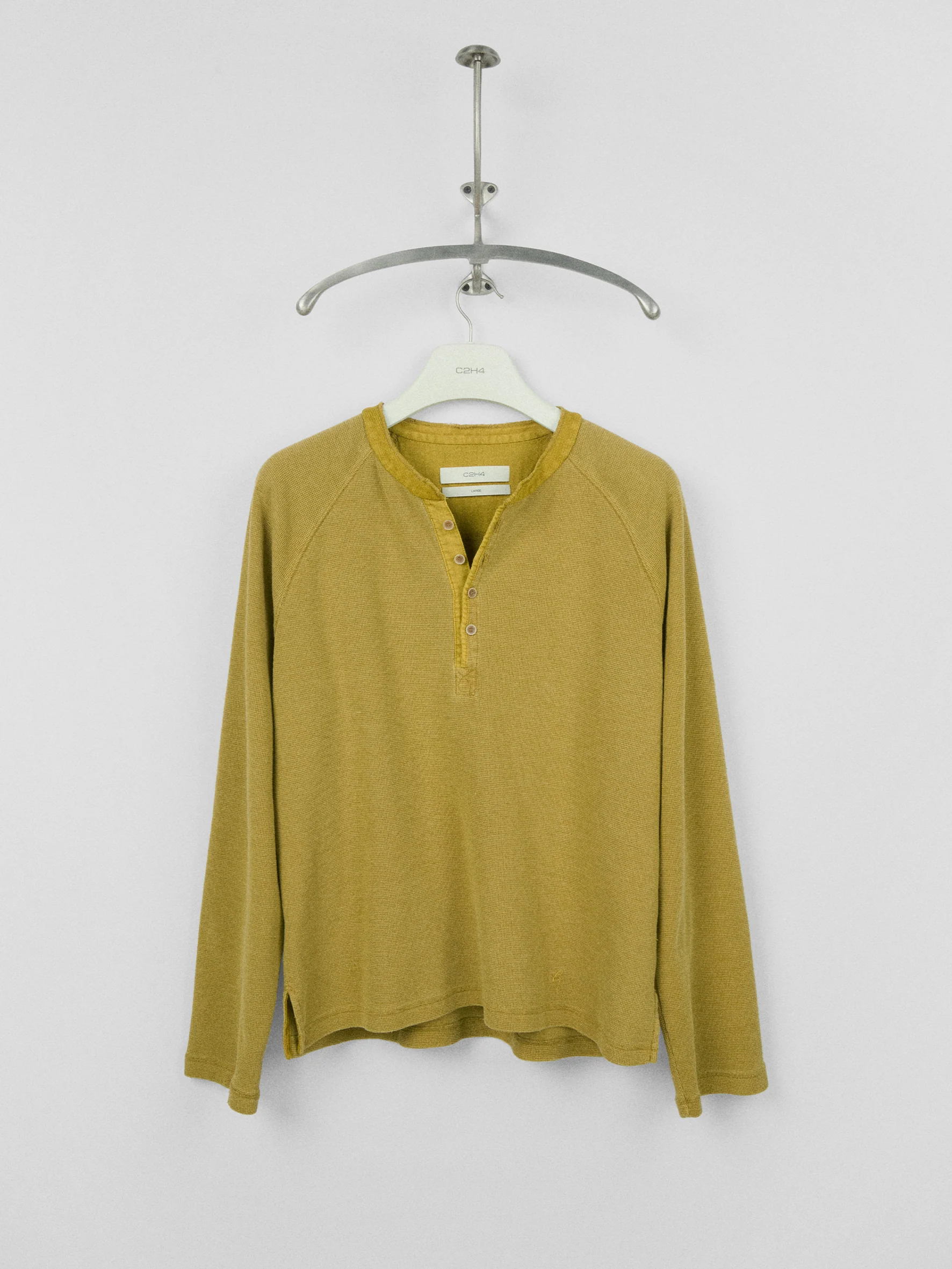 012 - Moccasin Memory Textured Henley - Image 5