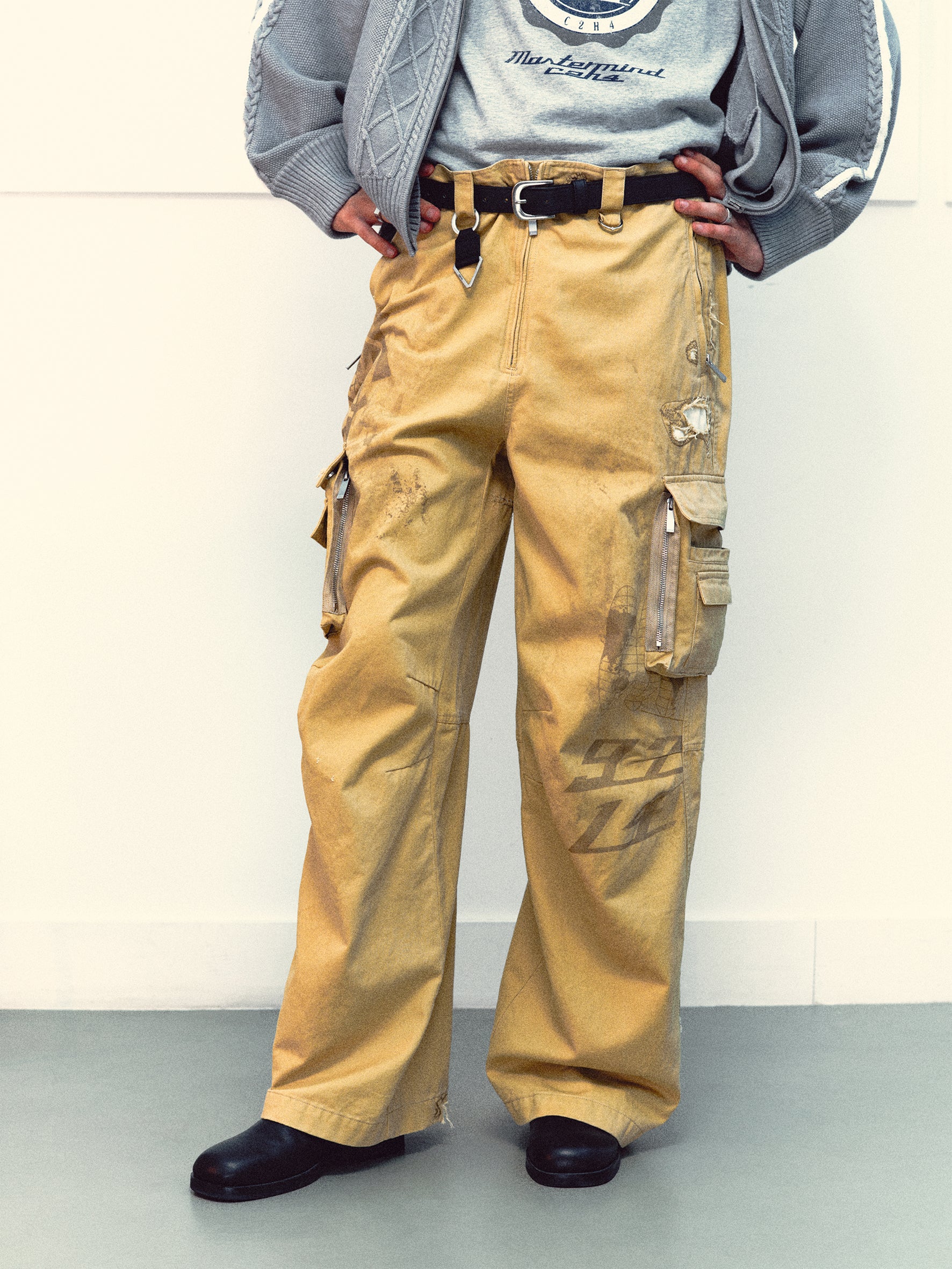 C2H4 x Mastermind JAPAN Vol.3 Construction Work Pants - Image 3