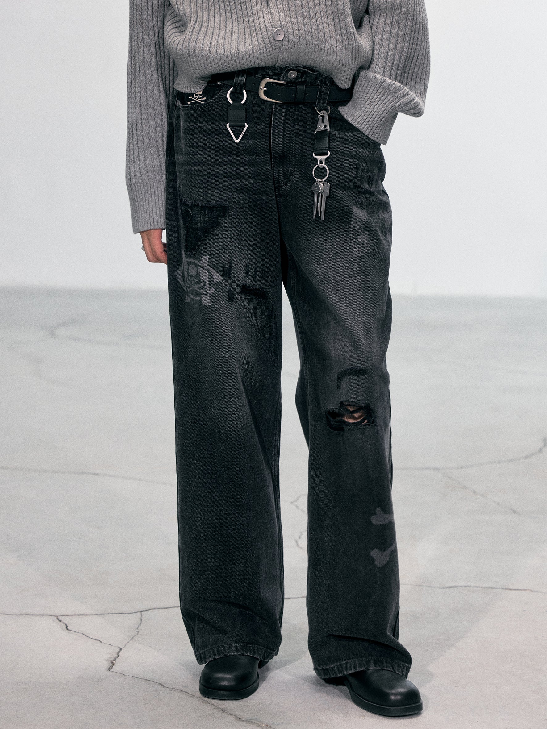 C2H4 x Mastermind JAPAN Vol.3 Totem Laser Jeans - Image 2