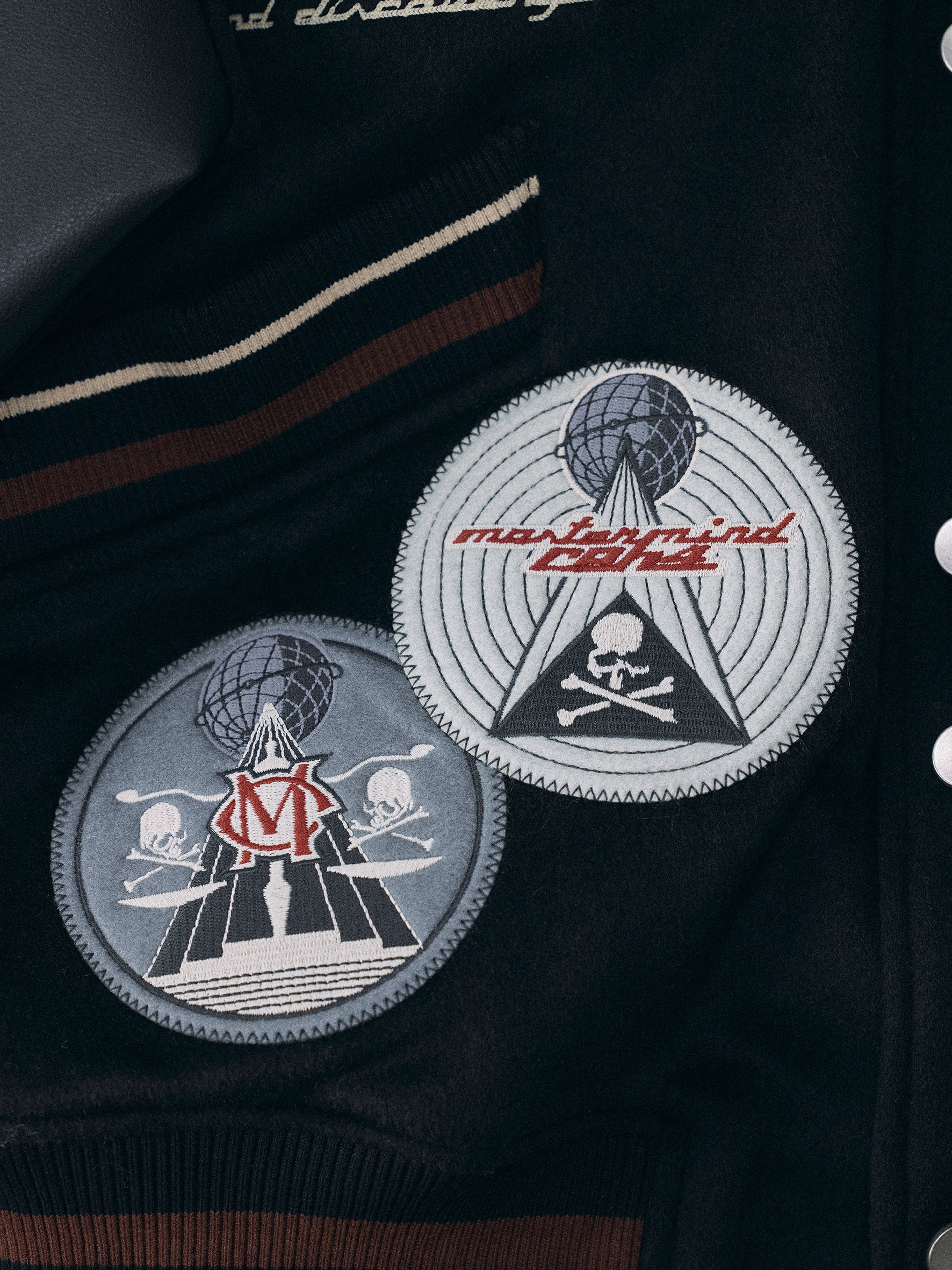 C2H4 x Mastermind JAPAN Vol.3 Curvilinear Varsity Jacket - Image 10