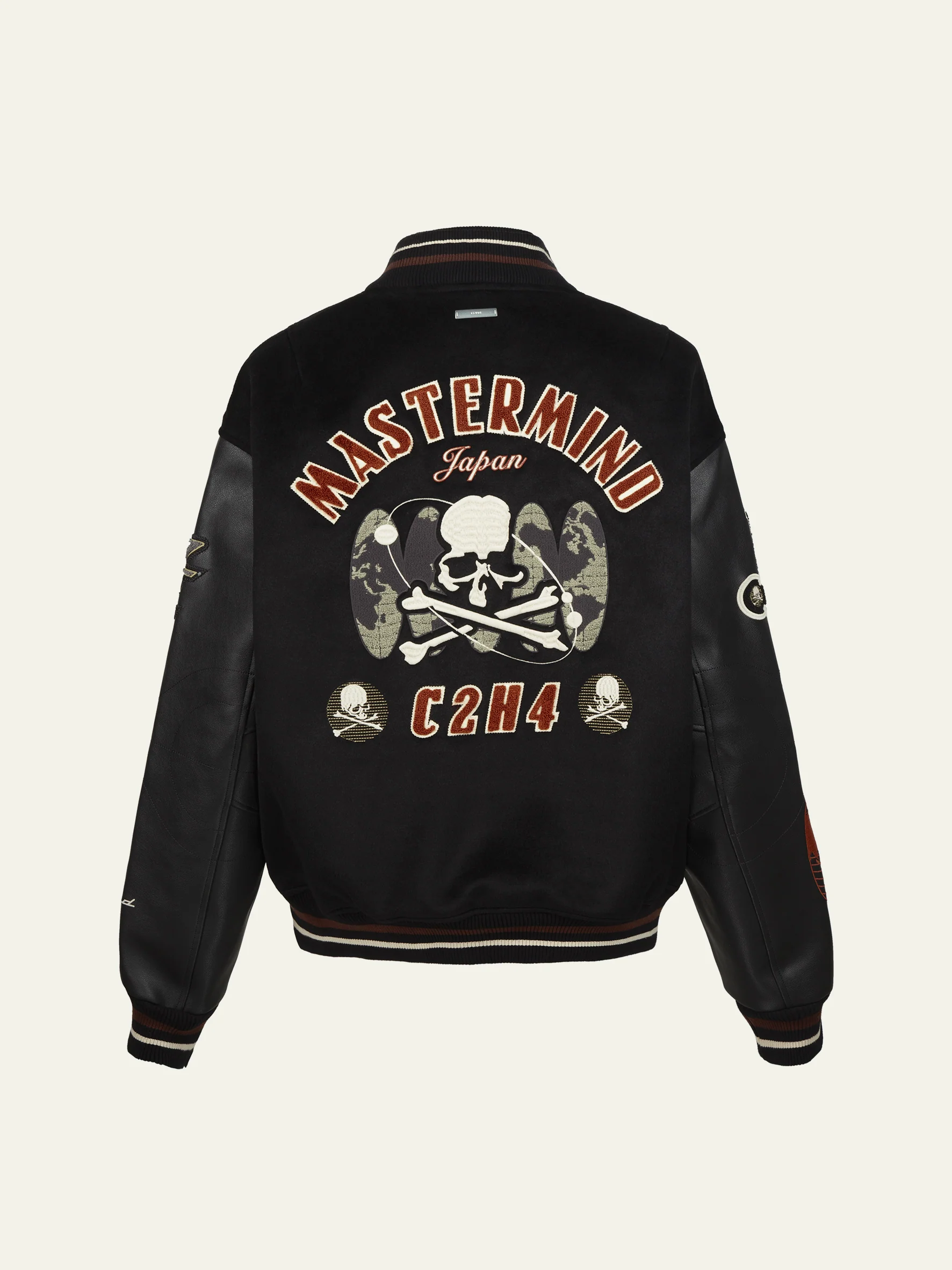 C2H4 x Mastermind JAPAN Vol.3 Curvilinear Varsity Jacket - Image 15