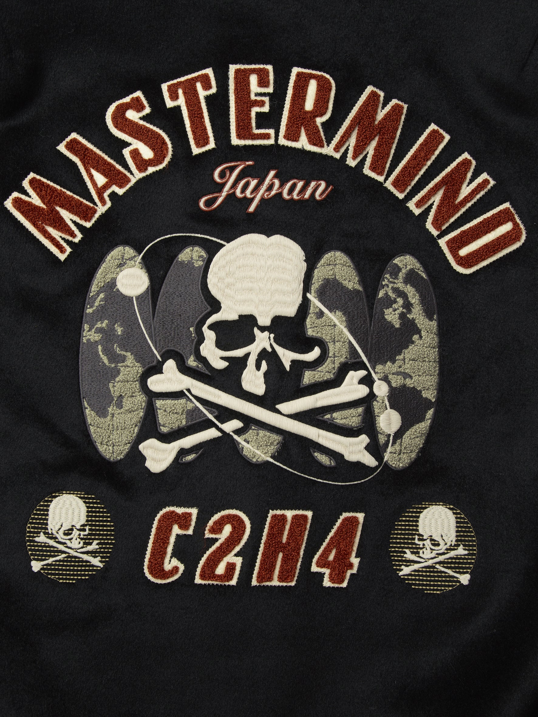C2H4 x Mastermind JAPAN Vol.3 Curvilinear Varsity Jacket - Image 24