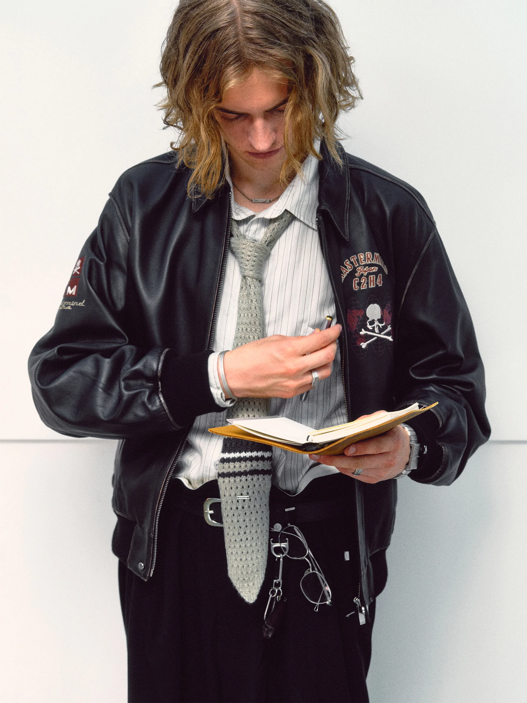 C2H4 x Mastermind JAPAN Vol.3 Lambskin Leather Jacket - Image 3